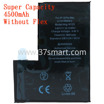iPhone 12 Pro Max Battery Cell Without Flex Super Capacity 4500mAh OEM