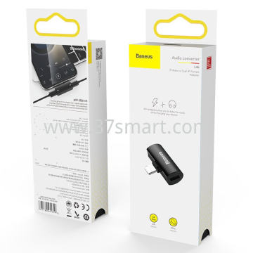 Baseus L46 Adapter Lightning To 2xLightning Black