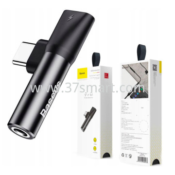 Baseus L41 Adapter 3in1 Type-C to Jack 3.5mm+USB-C Black