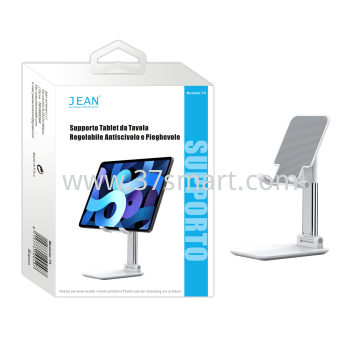 Adjustable Non-Slip and Foldable Table Tablet Stand T5 White