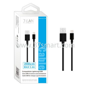 Lightning Compatible USB Charging and Sync Cable TR-18 Black 200CM