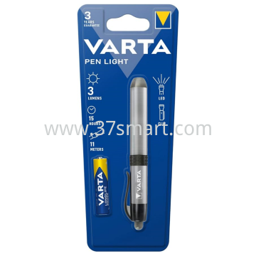 VARTA LED Taschenlampe Easy Line, Pen Light 3lm, inkl. 1x Batterie Alkaline AAA, Retail Blister Blister