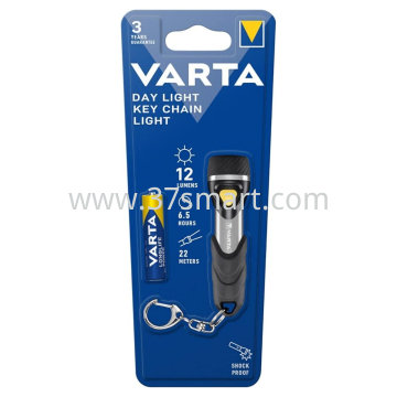 VARTA LED Taschenlampe Day Light, Key Chain 12lm, inkl. 1x Batterie Alkaline AAA, Retail Blister Blister