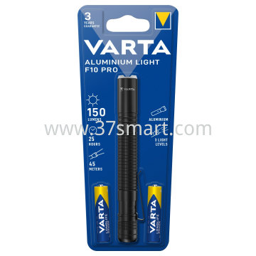VARTA LED Taschenlampe Aluminium Light 150lm, inkl. 2x Alkaline AAA, Retail Blister Blister