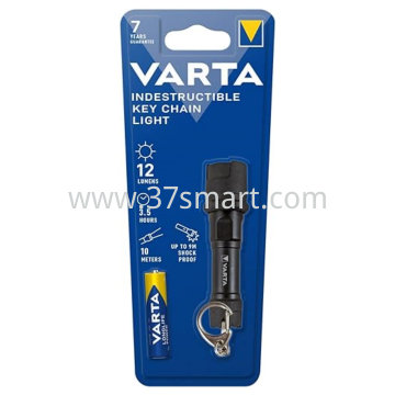 VARTA LED Taschenlampe Indestructible, Key Chain Light 12lm, inkl. 1x Batterie Alkaline AAA, Retail Blister Blister