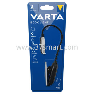 VARTA LED Book Light, Easy Line 9lm, inkl. 2x Batterie Lithium CR2032, Retail Blister Blase