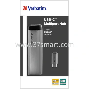 Verbatim Hub, USB 3.1-C, Multiport 4x USB 3.2 Gen.1, silber Kabel 15cm Blister
