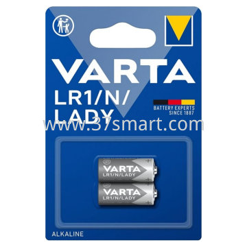 VARTA Batterie Alkaline, LR1, N, LADY, 1.5V Electronics, Retail Blister (2-Pack) Blister