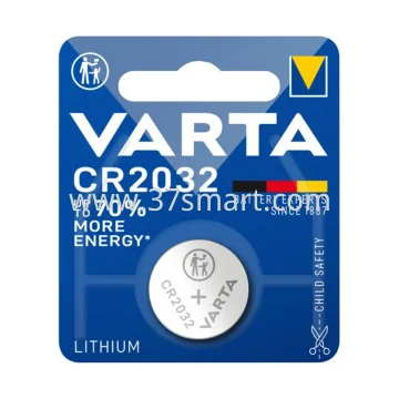 VARTA Batterie Lithium, Knopfzelle, CR2032, 3V Electronics, Retail Blister (1-Pack) Blase