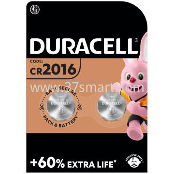 Duracell Batterie Lithium, Knopfzelle, CR2016, 3V Blister