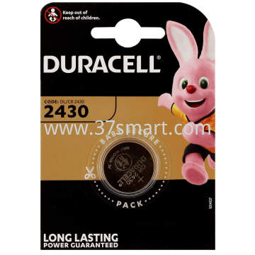 Duracell Batterie Lithium, Knopfzelle, CR2430, 3V Blister