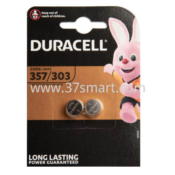 Duracell Batterie Silver Oxide, Knopfzelle, 303/357, SR44, 1.5V(013858) Blister