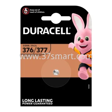 Duracell Batterie Silver Oxide, Knopfzelle, 376/377, SR66, 1.5V(062986) Blase