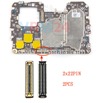NL-48 Honor X8 4G Connector FPC For Display 2x22Pin 2Pcs OEM