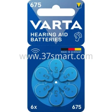 VARTA Batterie Zinc Air, 675, 1.4V (6-Pack) 24600101416 Blase