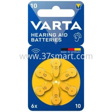 VARTA Batterie Zinc Air, 10, 1.4V (6-Pack) 24610101416 Blister