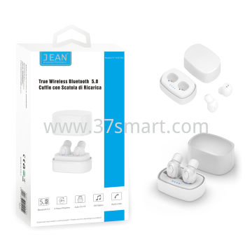 True Wireless 5.0 Headphones with Charging Box Y1-Y4-TWS White