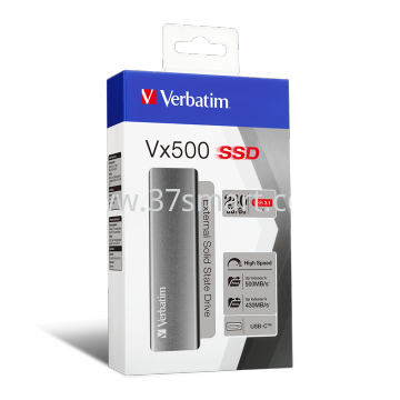 Verbatim USB 3.2 Typ A-C Vx500 (R)500MB/s (W)430MB/s 移动SSD硬盘240GB