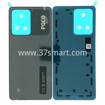 Poco X5 Pro Service Pack Cover Back Schwarz
