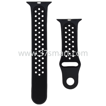 Cinturino Compatibile per Apple Watch Cinturino 42mm 44mm 45mm 49mm Schwarz