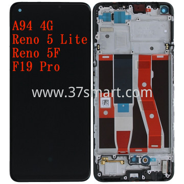 OPPO A94 4G, Reno 5F, Reno 5 Lite, F19 Pro 4908793 4906763 Service Pack Display Schwarz