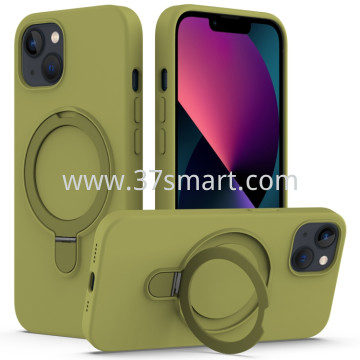 Skin Feel Ring Holder Magsafe Case for iPhone 14 Pro Max Green