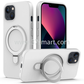 Skin Feel Ring Holder Magsafe Case for iPhone 13 Pro Bianco