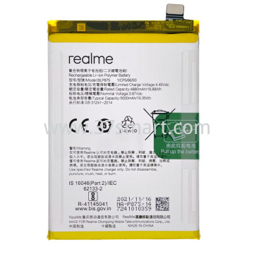 Realme Narzo 50, Narzo 50 5G, BLP875 Batteria Disassemble Usato 4880mAh Schüttgut