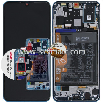 Huawei P30 Lite, Huawei P30 Lite New Edition Service Pack Display With Flex Main Connection Small Size Versione 48MP Blu