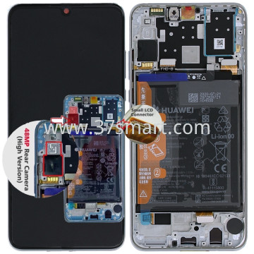Huawei P30 Lite, Huawei P30 Lite New Edition Service Pack Display With Flex Main Connection Small Size Versione 48MP Twilight