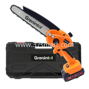 Grenintol Mini Motosega a Batteria, 8 Pollici Motosega 1000W, 6000mAh Batterie Blase