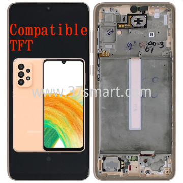 Samsung A33 5G 2022 A336 Compatible TFT Lcd+Touch+Frame Oro