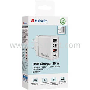 Verbatim CHR-30EU1, 30W, GaN Weiß