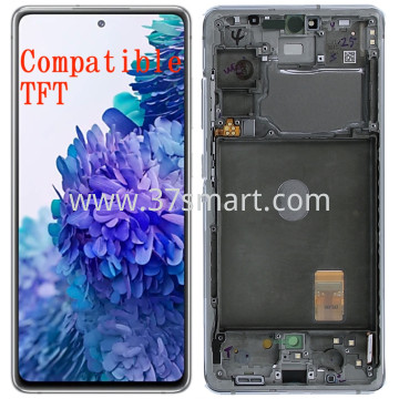 Samsung S20 FE G780 G781 Compatible TFT Lcd+Touch+Frame Argento