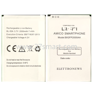 Batteria Li-ion Compatibile BRONDI BL-55A 2000MAH OEM Bulk