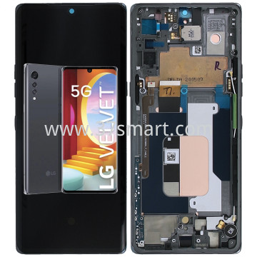 LG Velvet 5G Lcd+Touch+Frame Black
