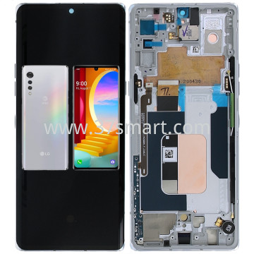 LG Velvet 5G Lcd+Touch+Frame Argento