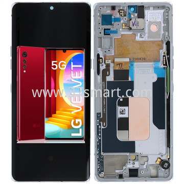 LG Velvet 5G Lcd+Touch+Frame Rosso