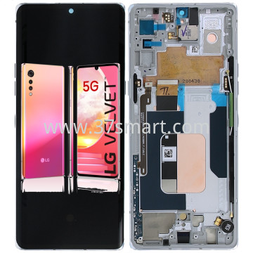 LG Velvet 5G 总成+框 粉色