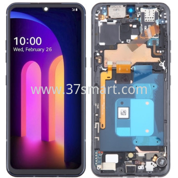 LG V60 ThinQ LMV600EA Lcd+Touch+Frame (Full OEM=ORI) Black