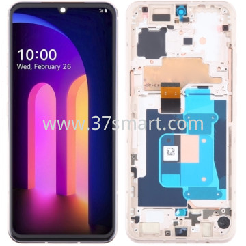 LG V60 ThinQ LMV600EA Lcd+Touch+Frame (Full OEM=ORI) Oro
