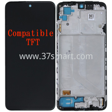Redmi Note 10 4G Compatible TFT Lcd+Touch+Frame Black