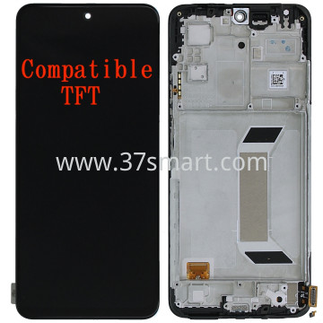 Redmi Note 12 5G Compatible TFT Lcd+Touch+Frame Black