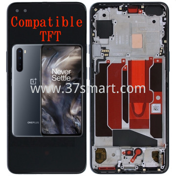 OnePlus Nord 5G Compatible TFT Lcd+Touch+Frame Schwarz