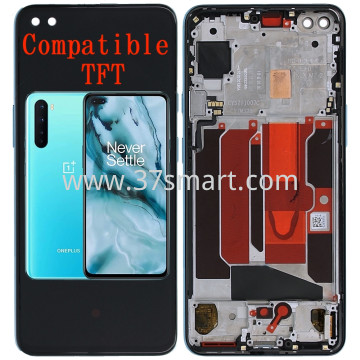 OnePlus Nord 5G Compatible TFT Lcd+Touch+Frame Blu