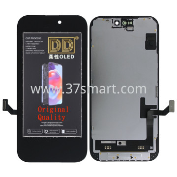 iPhone 15 Compatible Soft Oled Lcd+Touch (Brand:DD) Schwarz