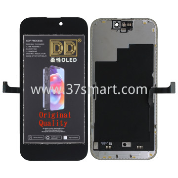 iPhone 15 Pro Compatible Soft Oled Lcd+Touch (Brand:DD) Schwarz