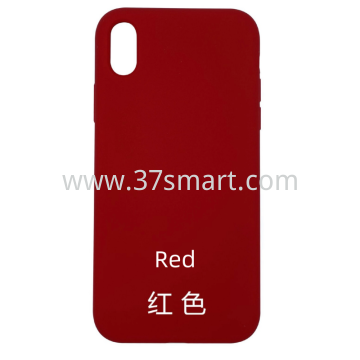 Compatibile iPhone XR Silicone Case Rosso