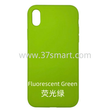 Compatibile iPhone XR Silicone Case Fluorescent Green