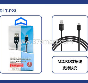 Jean Cavo Micro USB di Ricarica e Sincronizzazione con Filo Piatto 100cm Nero